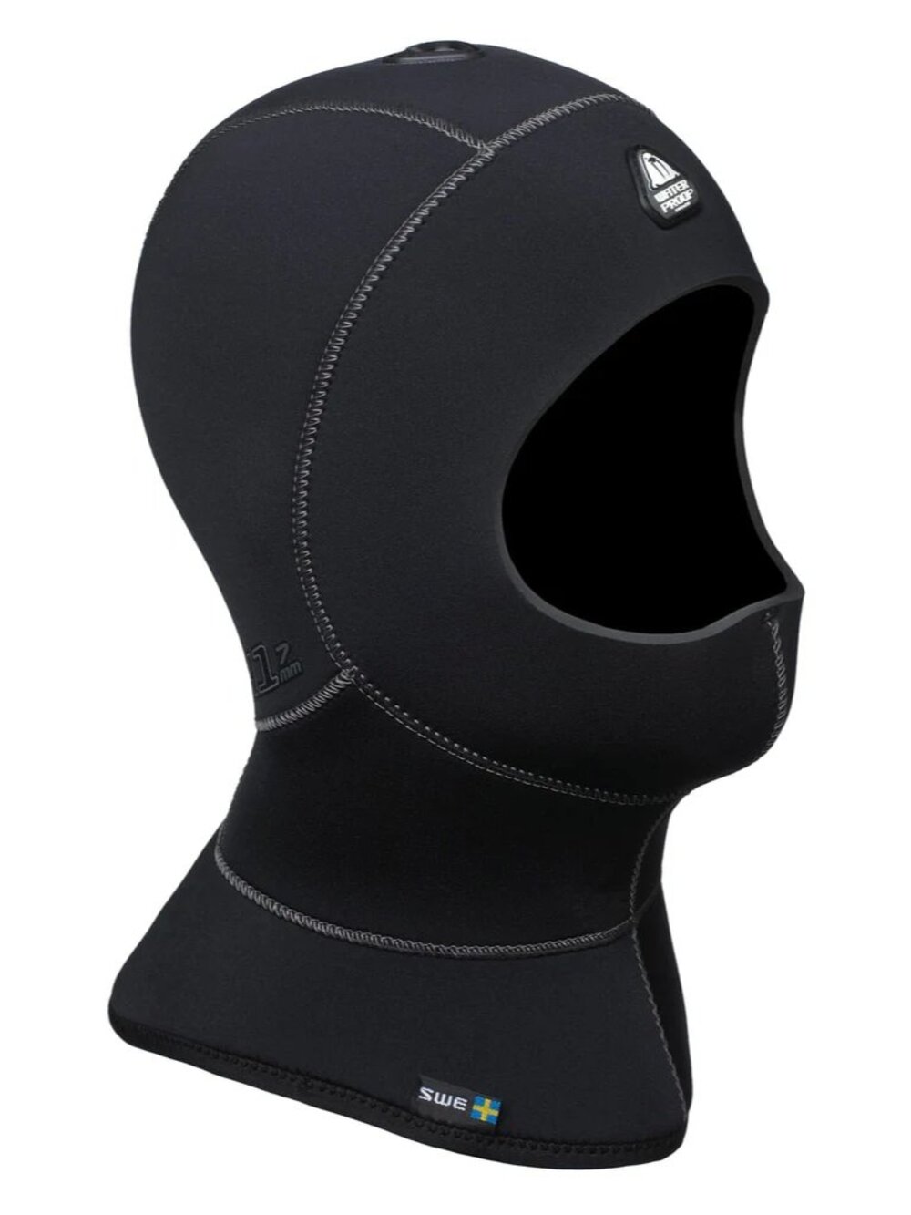 Waterproof H1 5/7mm bibbed scuba diving hood - unisex size M